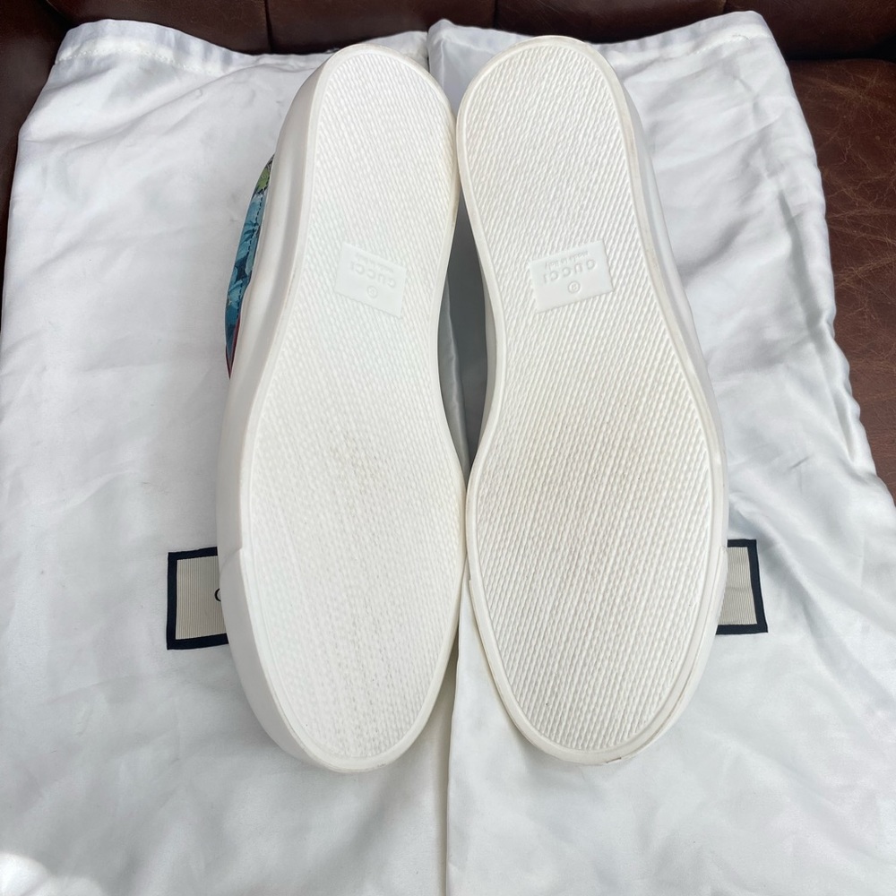 NWOT Gucci GG Supreme Monogram Blooms Womens Slip On Sneakers 38 1/2 - Picture 5 of 9